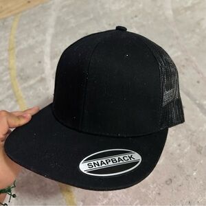 Black Snapback Hat